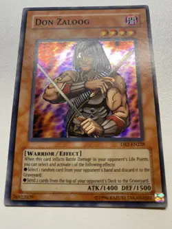 Yu-Gi-Oh! Don Zaloog Super Rare Unlimited DB2-EN228 Heavy Played - Image 1