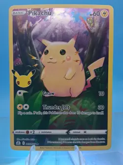 Pokemon TCG Celebrations Pikachu Full Art 005/025 Pokemon Card Rare Near Mint NM - Image 1