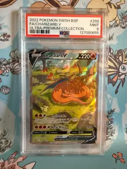 Charizard V Swsh260 Swsh Sword & Shield Promo Cards - PSA 9 UPC Pokemon Card - Image 1