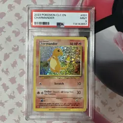 PSA 9 Charmander 001/034 Trading Card Game Classic Holo - Image 1
