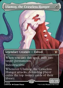 1 x Ulamog, the Ceaseless Hunger - Textured Foil - Commander Masters - NM-Mint - - Image 1