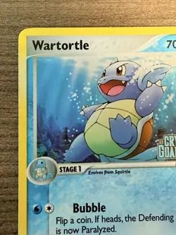 Wartortle 42/100 Reverse Holo EX Crystal Guardians Pokemon Card - Image 3