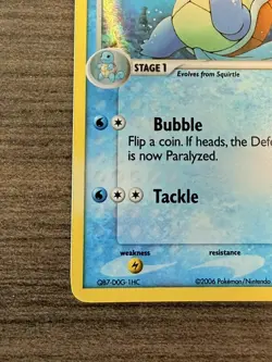 Wartortle 42/100 Reverse Holo EX Crystal Guardians Pokemon Card - Image 4