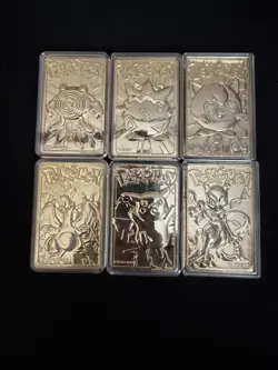 Nintendo Pokemon Limited Edition Metal Card Lot - Charizard, Pikachu, etc. - Image 1