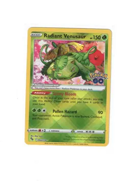 Radiant Venusaur Radiant Rare Pokemon GO 004/078 NM - Image 1
