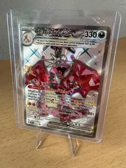 Pokemon TCG Paldean Fates Tin Charizard ex #074 Black Star Promo - Image 1