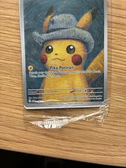 Pokemon Van Gogh Pikachu with Grey Felt Hat SVP Black Star Promo 085 SEALED - Image 5