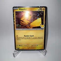 2026 Pokemon Day 30th Anniversary Pikachu 051 Stamped Promo Holo Swirl 💫 - Image 1