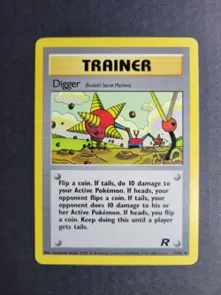 Digger (Rockets Secret Machine) 75/82 Pokemon TCG Team Rocket Unlimited Uncommon - Image 2