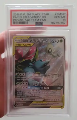 CELEBI & VENUSAUR GX FA SM167 - 2019 POKEMON SM BLACK STAR PROMO PSA10 Pokemon - Image 5