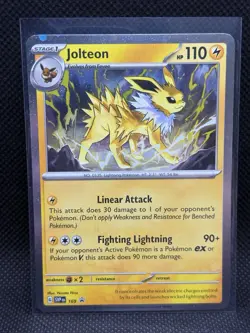 Pokemon TCG JOLTEON 169 Black Star Promo Cosmos SV Prismatic Evolutions - Image 1