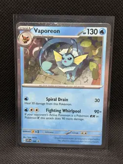 Pokemon TCG VAPOREON 168 Black Star Promo Cosmos SV Prismatic Evolutions - Image 1