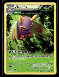 Dustox 8/108 Rare - Pokemon XY Roaring Skies Card Regular - NM - Image 1