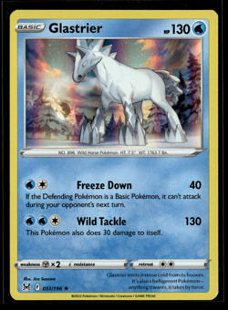 Glastrier 51/196 Lost Origin Holo Rare Pokemon Card Pokemon TCG 051/196 - Image 1