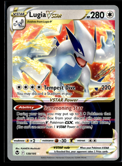 Lugia VSTAR 139/195 World Championships 2023 Deck Promo SWSH Pokemon Card NM - Image 1