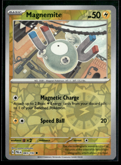 MAGNEMITE 65/193 Reverse Holo | Common | Paldea Evolved | NM Pokemon TCG Card - Image 1