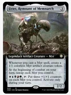 1x MTG Urtet, Remnant of Memnarch *Extended Art* Rare! NM Mint! - Image 1