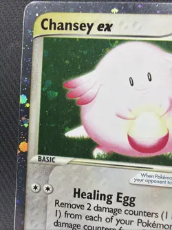 Pokemon Chansey EX TCG Holo Ultra Rare Card Ruby and Sapphire 96/109 - Image 2