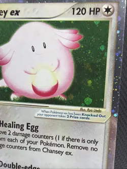 Pokemon Chansey EX TCG Holo Ultra Rare Card Ruby and Sapphire 96/109 - Image 3