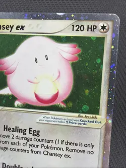 Pokemon Chansey EX TCG Holo Ultra Rare Card Ruby and Sapphire 96/109 - Image 4