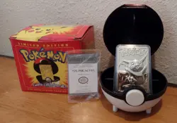 23K Gold Plated Pokemon Trading Card PIKACHU #25 Burger King 1999 Vtg - Image 1