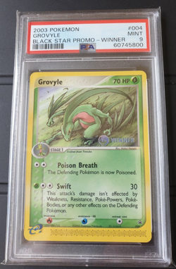 PSA 9 Pokemon Grovyle Winner Black Star Promo Card #004 Nintendo 2003 - Image 1