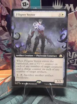 Filigree Vector (Extended Art) Commander: March of the Machine Regular - Image 1