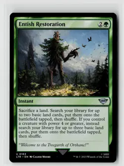 MTG Entish Restoration 163 Lord Of The Rings LOTR x1 NM Uncommon - Image 1