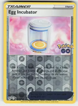 Egg Incubator 066/078 Reverse Holo Uncommon Pokemon GO Pokemon NM - Image 1
