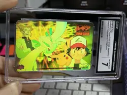 CGC 7 Lugia & Ash Phone Card 1999 Nippon Telegraph Japanese Pokemon Card TCG - Image 2