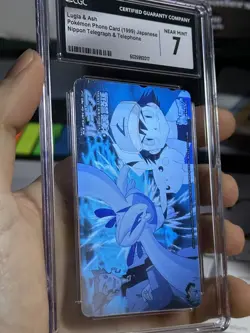 CGC 7 Lugia & Ash Phone Card 1999 Nippon Telegraph Japanese Pokemon Card TCG - Image 4