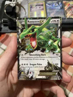Pokemon TCG Rayquaza EX XY Roaring Skies Ultra Holo Rare Card 75/108 - Image 1