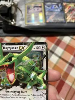 Pokemon TCG Rayquaza EX XY Roaring Skies Ultra Holo Rare Card 75/108 - Image 3