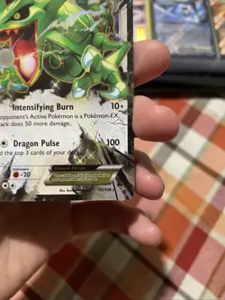 Pokemon TCG Rayquaza EX XY Roaring Skies Ultra Holo Rare Card 75/108 - Image 5