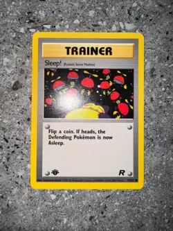 Pokemon TCG Cards 1st Edition Sleep! 79/82 Team Rocket NM - Image 3