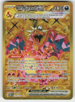 Charizard ex 228/197 Hyper Rare Obsidian Flames Pokemon NM - Image 1