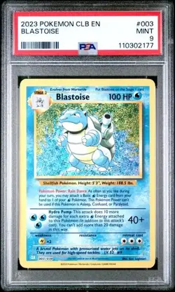 2023 Pokemon Clb-TCG Classic Blastoise & Suicune Ex Deck #003 Blastoise PSA 9 - Image 1