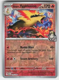 Ethan's Typhlosion 034/182 Reverse Holo Rare Destined Rivals Pokemon NM - Image 1