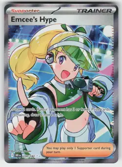 Emcee's Hype 220/182 Ultra Rare Destined Rivals Pokemon NM - Image 1