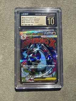 Pokemon TCG Mega Charizard X EX 2025 JP Mega Dream Ex 223/193 CGC Pristine 10 - Image 1