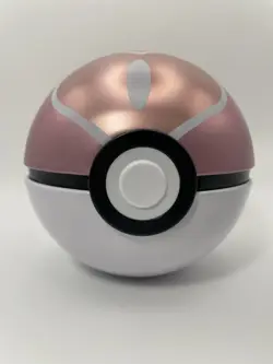 Lot of 2 Pokemon Pokeball Love Ball Quick Ball Display Tins + Coins, No Packs - Image 2