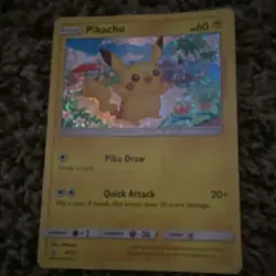 Pokemon Pikachu Holo Card #6/12 Electric Basic 60HP English TCG - Image 2