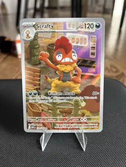 Pokemon TCG Scrafty White Flare 2025 IR Holo Rare Card 139/086 - Image 1