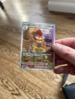 Pokemon TCG Scrafty White Flare 2025 IR Holo Rare Card 139/086 - Image 5