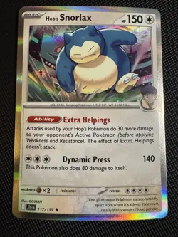 Pokemon TCG Hop's Snorlax 117/159 SV09: Journey Together Holo - Image 1