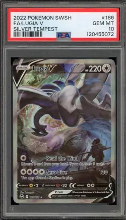 Pokemon Lugia V Silver Tempest Full Alt Art #186 PSA 10 Gem Mint - Image 1