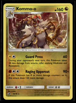 Pokemon Kommo-o 54/70 Holo Rare Dragon Majesty NM+ - Image 1