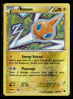 Pokemon TCG - Rotom 24/124 Fates Collide Reverse Holo - Image 1