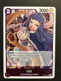 One Piece TCG Card Game English Romance Dawn Holo Rare OP01-093 Ulti NM - Image 1