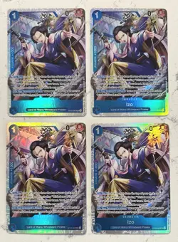 4x One Piece TCG ST22-002 SR Izo - English - Foil - Playset - Image 1